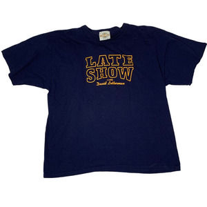 Late Night with David Letterman Tshirt, vintage Medallion, Size XL